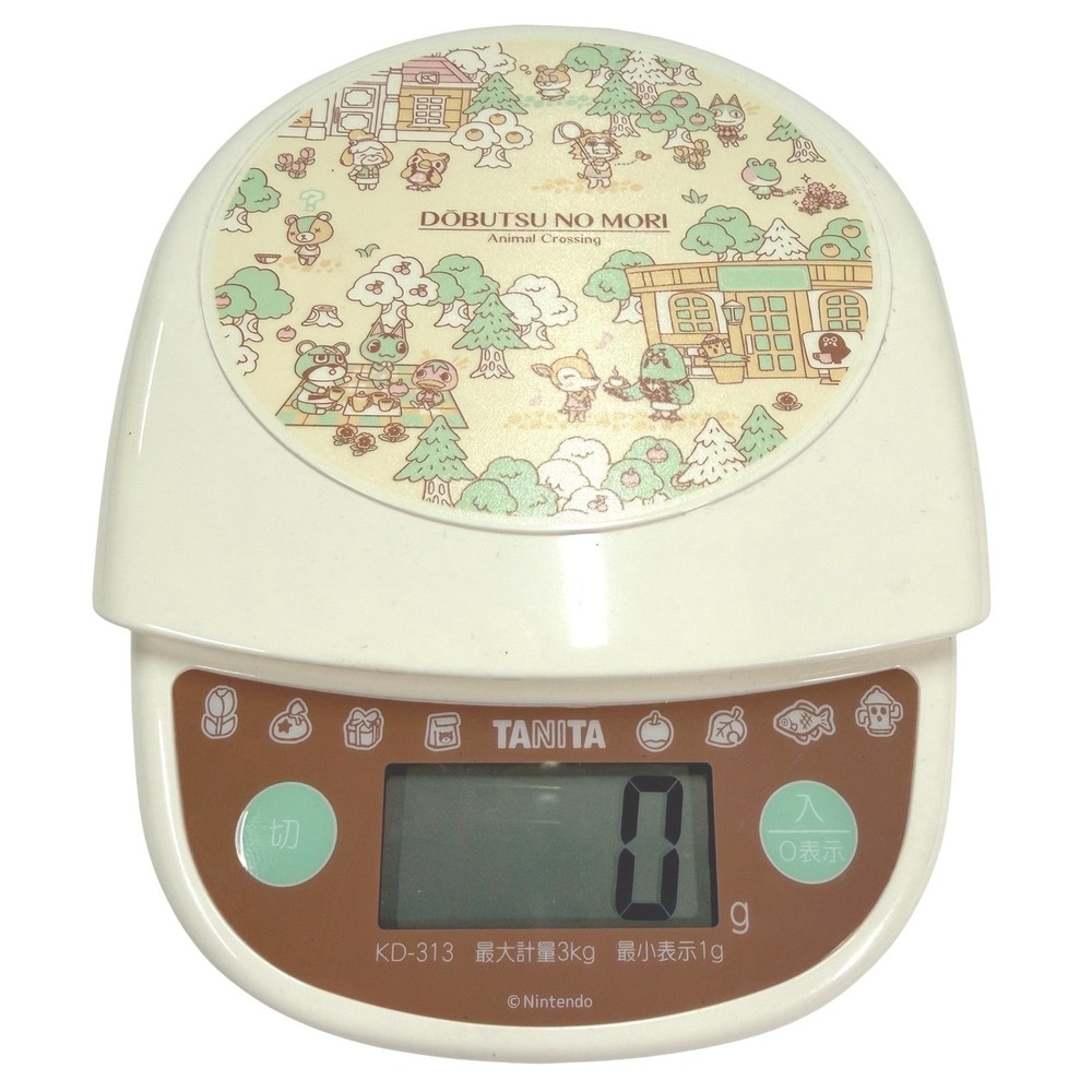 Tanita Animal Crossing Digital Kitchen Scale KD-313 Dobutsu No Mori Nintendo 3kg
